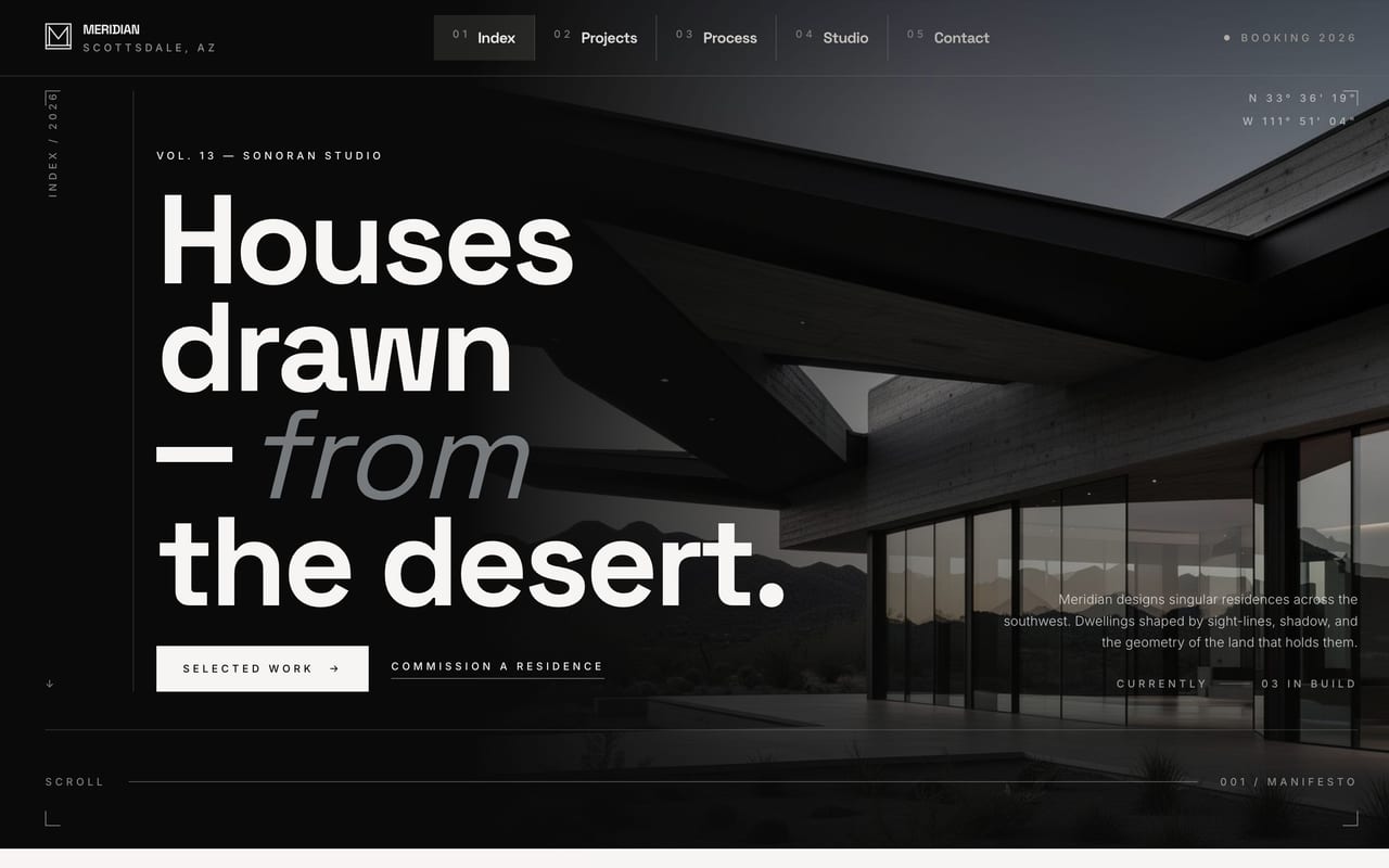 Meridian — the site we built